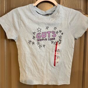 GUTS World Tour Olivia Rodrigo Short Sleeve Tee in Light Blue